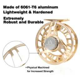 Maximumcatch AVID PRO 3-11wt Super Large Arbor Fly Fishing Reel CNC Machined 6061T6 Aluminum Light Weight Fly Reel