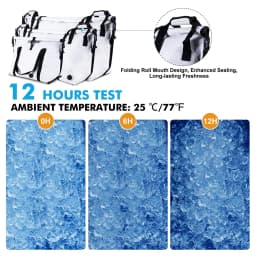Goture Insulated Fishing Cooler Bag Expended Bottom Waterproof Marine Freezer Bag Portable Fish Transport Bag for Boat Fishing