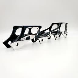 Inline skate frame rockered 219mm 231mm 243mm rocker frame with axles two pcs/lot
