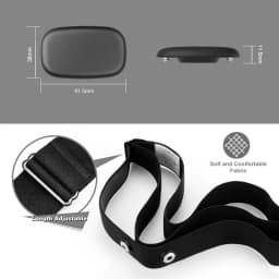 FITCENT 5.3Khz Heart Rate Monitor Chest Strap Bluetooth ANT+ HR Sensor for Peloton Garmin Watch Polar Wahoo Fitness DDP Yoga