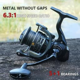 Mavllos LY Bass Spinning Fishing Reel 6.2:1 Ratio 11kg Max Drag 2000-5000 Size Lightweight Saltwater Trout Fishing Reel