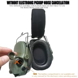 GEN 6 Tactical Headset without Noise-Cancelling Headset with Robotic Arm Mic for Hunting Paintball CS Militar Fast Helmet