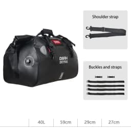 Waterproof Motorcycle Rear Tail Bag Travel Dry Bag OSAH DRYPAK Moto 40/60Liter Motorbike Luggage Backpack Motorcycle Seat Bag
