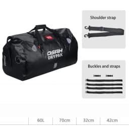 Waterproof Motorcycle Rear Tail Bag Travel Dry Bag OSAH DRYPAK Moto 40/60Liter Motorbike Luggage Backpack Motorcycle Seat Bag