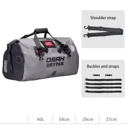 Waterproof Motorcycle Rear Tail Bag Travel Dry Bag OSAH DRYPAK Moto 40/60Liter Motorbike Luggage Backpack Motorcycle Seat Bag
