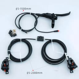 GT0307N MTB Electric Tricycle ATV Left Right Rotor Disc Power Off Hydraulic Double Brake Three Links One Through Two Custom Made