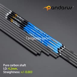 12Pcs I.D 4.2mm Archery Carbon Shaft 30in Straightness 0.003 Spine 300/350/400/500/600/700/800/900/1000/1100