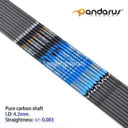 12Pcs I.D 4.2mm Archery Carbon Shaft 30in Straightness 0.003 Spine 300/350/400/500/600/700/800/900/1000/1100