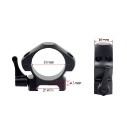 Quick Release 2Pcs 25.4mm 30mm Rings Diameter QD Hunting Scope Ring Level Durable And Firm Universal Picatinny Mount Accessories