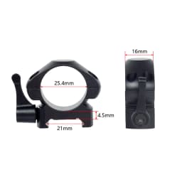 Quick Release 2Pcs 25.4mm 30mm Rings Diameter QD Hunting Scope Ring Level Durable And Firm Universal Picatinny Mount Accessories