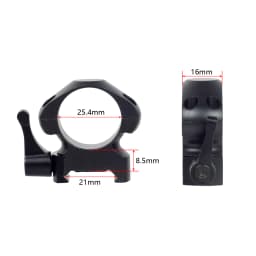 Quick Release 2Pcs 25.4mm 30mm Rings Diameter QD Hunting Scope Ring Level Durable And Firm Universal Picatinny Mount Accessories