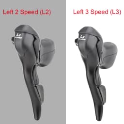 MicroNEW Road Bike Bicycle Shifter 2*10 Speed For 22.2-23.8mm Handlebar 7/8/9 Speed Dual Control Levers