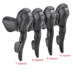 MicroNEW Road Bike Bicycle Shifter 2*10 Speed For 22.2-23.8mm Handlebar 7/8/9 Speed Dual Control Levers