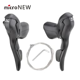 MicroNEW Road Bike Bicycle Shifter 2*10 Speed For 22.2-23.8mm Handlebar 7/8/9 Speed Dual Control Levers