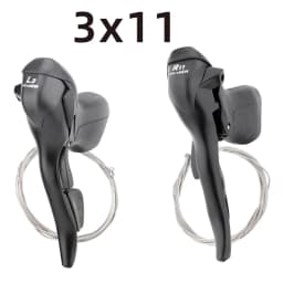 MicroNEW Road Bike Bicycle Shifter 2*10 Speed For 22.2-23.8mm Handlebar 7/8/9 Speed Dual Control Levers