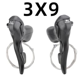 MicroNEW Road Bike Bicycle Shifter 2*10 Speed For 22.2-23.8mm Handlebar 7/8/9 Speed Dual Control Levers