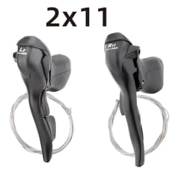 MicroNEW Road Bike Bicycle Shifter 2*10 Speed For 22.2-23.8mm Handlebar 7/8/9 Speed Dual Control Levers