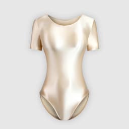 sexy women silky glossy one-piece japanese swimsuit oily tights shapewear Shiny short sleeve bodysuit Men's bathing suits