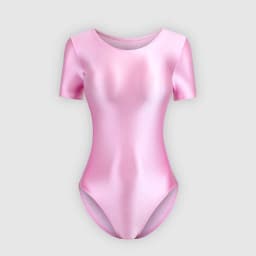 sexy women silky glossy one-piece japanese swimsuit oily tights shapewear Shiny short sleeve bodysuit Men's bathing suits