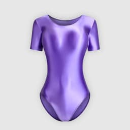 sexy women silky glossy one-piece japanese swimsuit oily tights shapewear Shiny short sleeve bodysuit Men's bathing suits