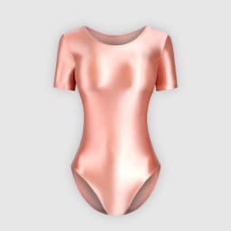 sexy women silky glossy one-piece japanese swimsuit oily tights shapewear Shiny short sleeve bodysuit Men's bathing suits