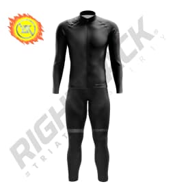 New RIGHTTRACK Winter Trisuit Thermal Fleece Long Sleeve Skinsuit Skiing Cycling Running Skating Triathlon Sports Apparel
