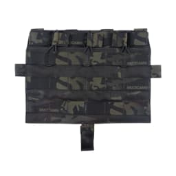 Tactical M4 MOLLE Panel TRI Pouch for AVS JPC2.0 Detachable Front Flap Triple Magazine Pouch Vest Front Panel MC