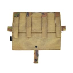 Tactical M4 MOLLE Panel TRI Pouch for AVS JPC2.0 Detachable Front Flap Triple Magazine Pouch Vest Front Panel MC