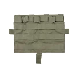 Tactical M4 MOLLE Panel TRI Pouch for AVS JPC2.0 Detachable Front Flap Triple Magazine Pouch Vest Front Panel MC