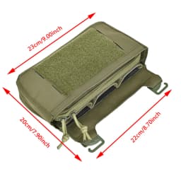 FCPC V5 DOPE Front Flap Double Stack Abdominal Fanny Pack Triple Magazine Insert Kangroo Pouch FCSK Plate Carrier Hunting Vest