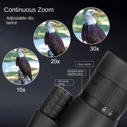 10-30x50 Zoom HD Telescope Monocular Camping Powerful Largo Alcance With Tripod Phone Clip For Watching Bird Hunting Binoculars