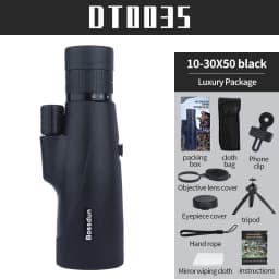 10-30x50 Zoom HD Telescope Monocular Camping Powerful Largo Alcance With Tripod Phone Clip For Watching Bird Hunting Binoculars