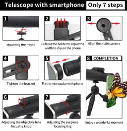 10-30x50 Zoom HD Telescope Monocular Camping Powerful Largo Alcance With Tripod Phone Clip For Watching Bird Hunting Binoculars