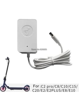 Original Battery Charger For Ninebot C2 Pro C8 C10 C15 C20 E2 Plus E8 E10 Electric Scooter 24.2V-1A Battery Power Adapter Parts