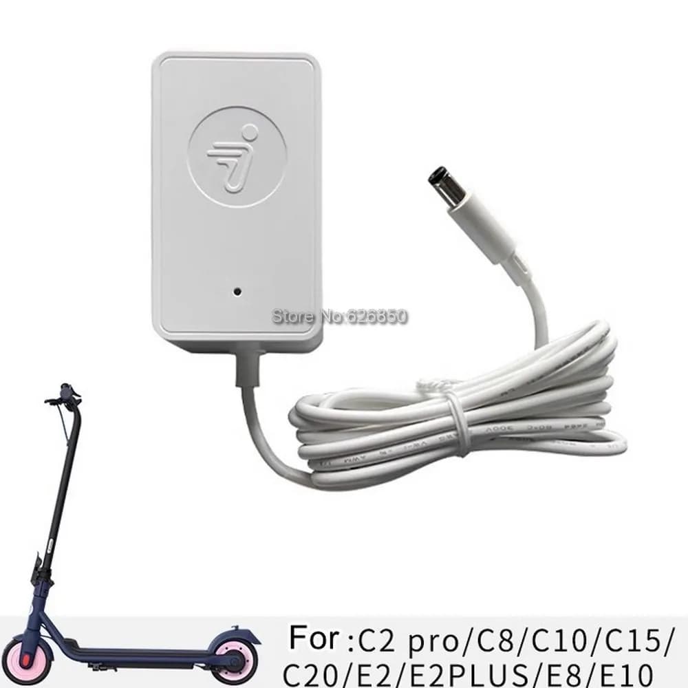 Original Battery Charger For Ninebot C2 Pro C8 C10 C15 C20 E2 Plus E8 E10 Electric Scooter 24.2V-1A Battery Power Adapter Parts