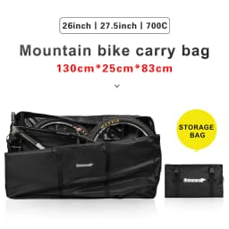 Rhinowalk Bike Storage Carry Bag Fit 26-27 Inch MTB & 700C Road Bike Portable Bicycle Storage Pack Small Foldable Trunk