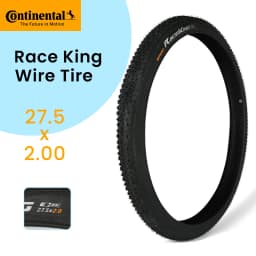 Continental RaceKing Wire Bead Tyres 26/27.5/29 Mountain Bike Tires 180TPI Cross Cuntry/Racing Anti Puncture Bicycle Steel Wire