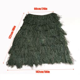 Lightweight Ghillie Poncho Tactical Sniper Ghillie Top for Airsoft Paintball Ghillie Poncho Suit Woodland