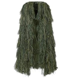 Lightweight Ghillie Poncho Tactical Sniper Ghillie Top for Airsoft Paintball Ghillie Poncho Suit Woodland
