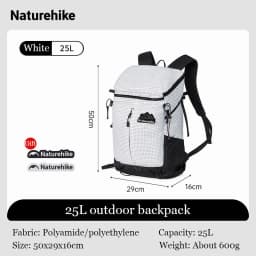 Naturehike New 25L Helium Outdoor Hiking Backpack Sports Bag Large Capacity Camping Travel Waterproof Backpack Rucksack