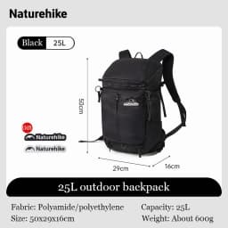 Naturehike New 25L Helium Outdoor Hiking Backpack Sports Bag Large Capacity Camping Travel Waterproof Backpack Rucksack