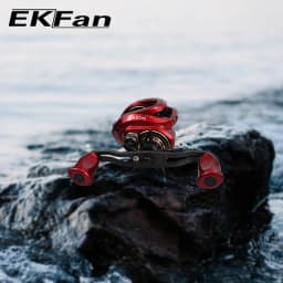 EKfan 120MM Carbon Fiber Fishing Reel Handle Silica Gel Knob Suit For DAI&SHI Baitcasting Reel Fishing Accessory