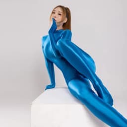 Sexy Silky glossy tights back zipper Wetsuit Yoga Zentai Plus Size cycling Overalls Jumpsuits Cosplay shiny bodysuit shapewear
