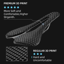 RYET Carbon 3D Printed Bicycle Saddle EVA saddle Super Light Bike Seating Cushion for MTB Gravel Road Bike Seat Cycling parts