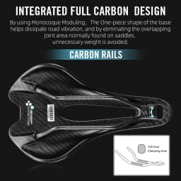 RYET Carbon 3D Printed Bicycle Saddle EVA saddle Super Light Bike Seating Cushion for MTB Gravel Road Bike Seat Cycling parts