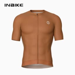 INBIKE Summer Pro Cycling Jersey Men Short Sleeve Road Bike Shirts Slim Fit Full Zipper with Pockets MTB Jersey Bicycle Clothing