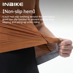INBIKE Summer Pro Cycling Jersey Men Short Sleeve Road Bike Shirts Slim Fit Full Zipper with Pockets MTB Jersey Bicycle Clothing