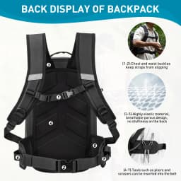 THKFISH Fishing Backpack IPX8 Waterproof Fly Fishing Backpacks Big Capacity Fishing Tackle Storage Packs Outdoor Sport Backpack