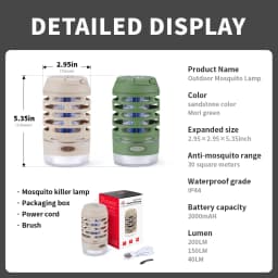 Naturehike Camping Electric Mosquito Killer Light Outdoor Hiking Mosquito Zapper Night Fishing Floodlight Portable Mosquito Lamp