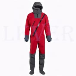 High Quality Kayak Dry Suit for Men Waterproof Fabric Drysuit With Latex on Neck and Wrist White Water River Boat Pending